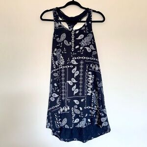 Navy Blue Sleevless Women's Dress